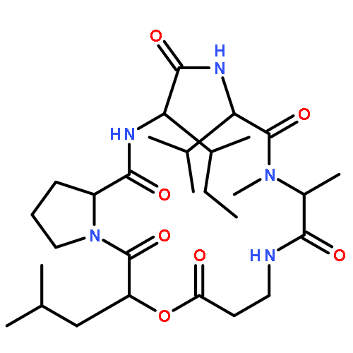 Cyclo[N-methyl-L-alanyl-b-alanyl-(2R)-2-hydroxy-4-methylpentanoyl-L-prolyl-L-isoleucyl-L-valyl]