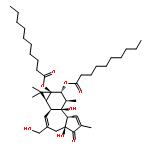 Decanoic acid,1,1'-[(1aR,1bS,4aS,7aS,7bS,8R,9R,9aS)-1,1a,1b,4,4a,5,7a,7b,8,9-decahydro-4a,7b-dihydroxy-3-(hydroxymethyl)-1,1,6,8-tetramethyl-5-oxo-9aH-cyclopropa[3,4]benz[1,2-e]azulene-9,9a-diyl]ester