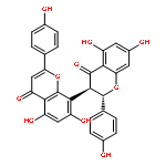 [3,8'-Bi-4H-1-benzopyran]-4,4'-dione,2,3-dihydro-5,5',7,7'-tetrahydroxy-2,2'-bis(4-hydroxyphenyl)-, (2R,3S)-