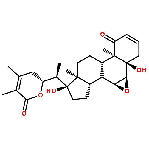 Ergosta-2,24-dien-26-oicacid, 6,7-epoxy-5,17,22-trihydroxy-1-oxo-, d-lactone, (5a,6a,7a,22R)-