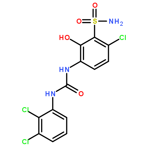 6-Chloro-3-[3-(2,3-dichlorophenyl)ureido]-2-hydroxybenzenesulfonamide