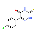 1,2,4-Triazin-5(2H)-one, 6-(4-chlorophenyl)-3,4-dihydro-3-thioxo-