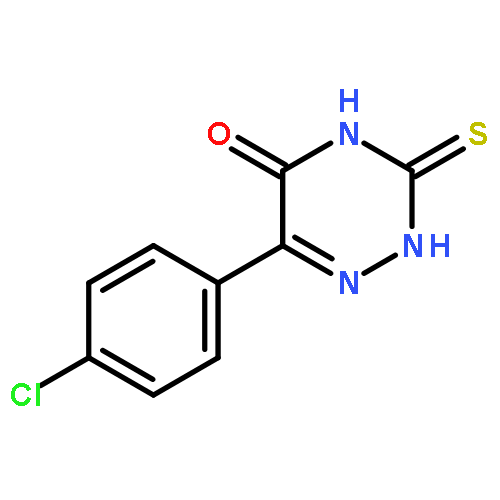 1,2,4-Triazin-5(2H)-one, 6-(4-chlorophenyl)-3,4-dihydro-3-thioxo-