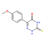 1,2,4-Triazin-5(2H)-one,3,4-dihydro-6-(4-methoxyphenyl)-3-thioxo-