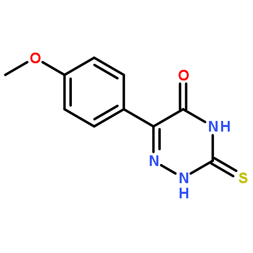 1,2,4-Triazin-5(2H)-one,3,4-dihydro-6-(4-methoxyphenyl)-3-thioxo-