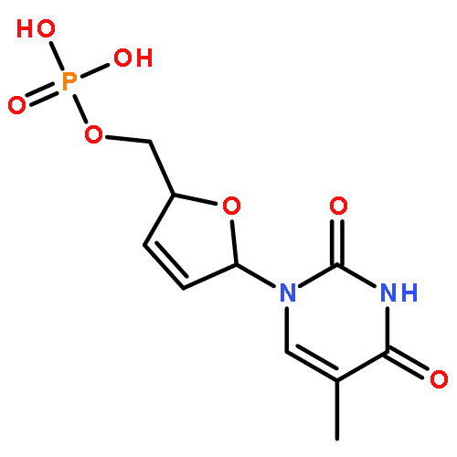 5'-Thymidylic acid, 2',3'-didehydro-3'-deoxy-