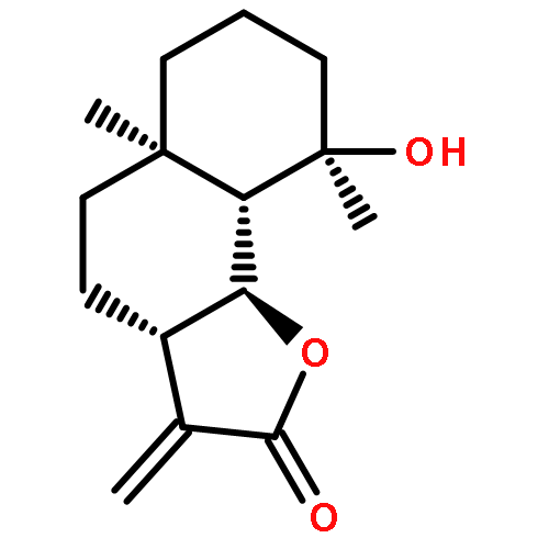 Naphtho[1,2-b]furan-2(3H)-one,decahydro-9-hydroxy-5a,9-dimethyl-3-methylene-, (3aS,5aR,9R,9aS,9bS)-