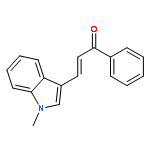 2-Propen-1-one, 3-(1-methyl-1H-indol-3-yl)-1-phenyl-