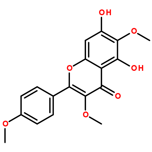 5,7-dihydroxy-3,6-dimethoxy-2-(4-methoxyphenyl)-4H-chromen-4-one