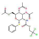 b-D-Galactopyranoside, phenyl2-deoxy-1-thio-2-[[(2,2,2-trichloroethoxy)carbonyl]amino]-, 3,4,6-triacetate