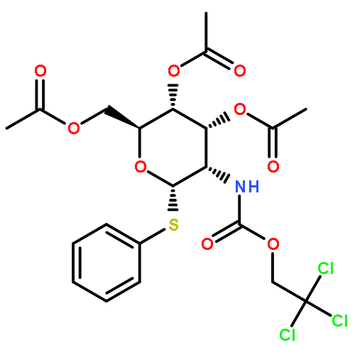 b-D-Galactopyranoside, phenyl2-deoxy-1-thio-2-[[(2,2,2-trichloroethoxy)carbonyl]amino]-, 3,4,6-triacetate