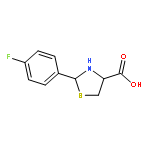 4-Thiazolidinecarboxylic acid, 2-(4-fluorophenyl)-, (4R)-