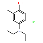 PHENOL, 4-(DIETHYLAMINO)-2-METHYL-, HYDROCHLORIDE