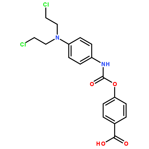 4-[({4-[bis(2-chloroethyl)amino]phenyl}carbamoyl)oxy]benzoic acid