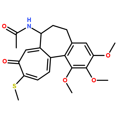 Acetamide,N-[(7S)-5,6,7,9-tetrahydro-1,2,3-trimethoxy-10-(methylthio)-9-oxobenzo[a]heptalen-7-yl]-