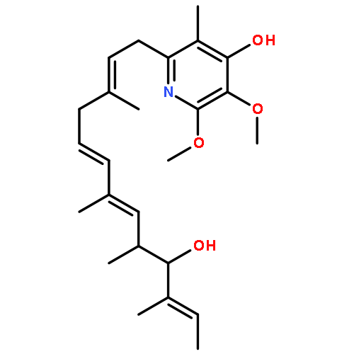 4-Pyridinol,2-[(2E,5E,7E,9R,10R,11E)-10-hydroxy-3,7,9,11-tetramethyl-2,5,7,11-tridecatetraen-1-yl]-5,6-dimethoxy-3-methyl-