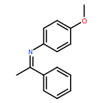 Benzenamine, 4-methoxy-N-(1-phenylethylidene)-