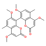 [8,8'-Bi-2H-1-benzopyran]-2,2'-dione,4,4',7,7'-tetramethoxy-5,5'-dimethyl-, (8S)-