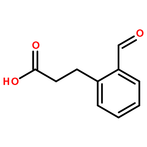 Benzenepropanoic acid,2-formyl-