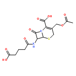 5-Thia-1-azabicyclo[4.2.0]oct-2-ene-2-carboxylicacid, 3-[(acetyloxy)methyl]-7-[(4-carboxy-1-oxobutyl)amino]-8-oxo-, (6R,7R)-