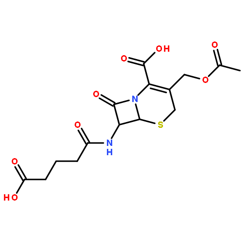 5-Thia-1-azabicyclo[4.2.0]oct-2-ene-2-carboxylicacid, 3-[(acetyloxy)methyl]-7-[(4-carboxy-1-oxobutyl)amino]-8-oxo-, (6R,7R)-