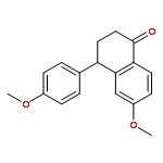 1(2H)-Naphthalenone, 3,4-dihydro-6-methoxy-4-(4-methoxyphenyl)-