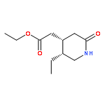 4-Piperidineacetic acid, 5-ethyl-2-oxo-, ethyl ester, cis-