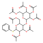 b-D-Glucopyranoside, phenyl4-O-(2,3,4,6-tetra-O-acetyl-b-D-glucopyranosyl)-1-thio-, 2,3,6-triacetate