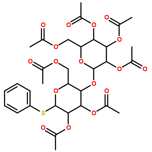 b-D-Glucopyranoside, phenyl4-O-(2,3,4,6-tetra-O-acetyl-b-D-glucopyranosyl)-1-thio-, 2,3,6-triacetate