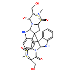 [10b,10'b(11H,11'H)-Bi-3,11a-epidithio-11aH-pyrazino[1',2':1,5]pyrrolo[2,3-b]indole]-1,1',4,4'-tetrone,2,2',3,3',5a,5'a,6,6'-octahydro-3,3'-bis(hydroxymethyl)-2,2'-dimethyl-,(3S,3'S,5aR,5'aR,10bR,10'bR,11aS,11'aS)-