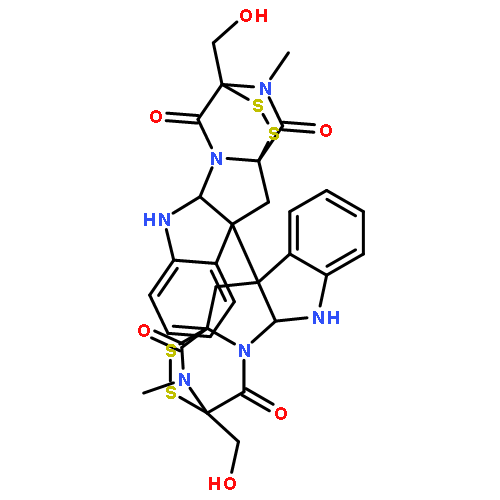 [10b,10'b(11H,11'H)-Bi-3,11a-epidithio-11aH-pyrazino[1',2':1,5]pyrrolo[2,3-b]indole]-1,1',4,4'-tetrone,2,2',3,3',5a,5'a,6,6'-octahydro-3,3'-bis(hydroxymethyl)-2,2'-dimethyl-,(3S,3'S,5aR,5'aR,10bR,10'bR,11aS,11'aS)-