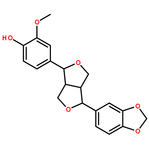 Phenol,4-[(1S,3aS,4R,6aS)-4-(1,3-benzodioxol-5-yl)tetrahydro-1H,3H-furo[3,4-c]furan-1-yl]-2-methoxy-