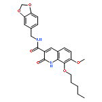 3-Quinolinecarboxamide,N-(1,3-benzodioxol-5-ylmethyl)-1,2-dihydro-7-methoxy-2-oxo-8-(pentyloxy)-