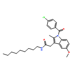 1H-Indole-3-acetamide,1-(4-chlorobenzoyl)-5-methoxy-2-methyl-N-nonyl-