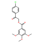 2-(4-chlorophenyl)-2-oxoethyl 3,4,5-trimethoxybenzoate