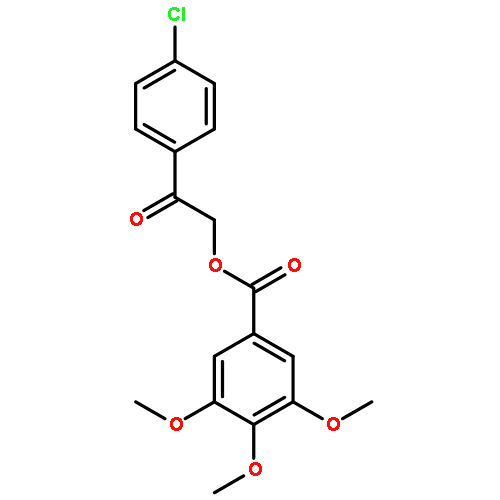 2-(4-chlorophenyl)-2-oxoethyl 3,4,5-trimethoxybenzoate