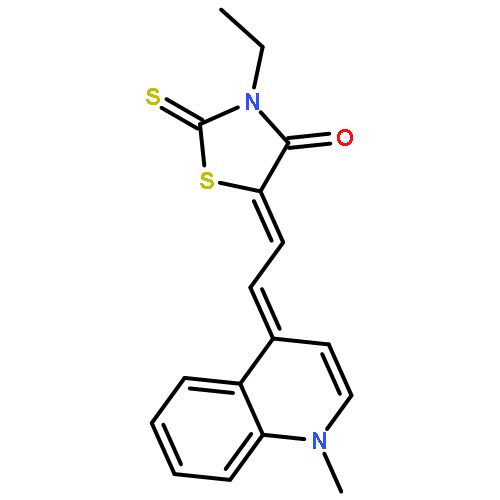 4-Thiazolidinone,3-ethyl-5-[(1-methyl-4(1H)-quinolinylidene)ethylidene]-2-thioxo-