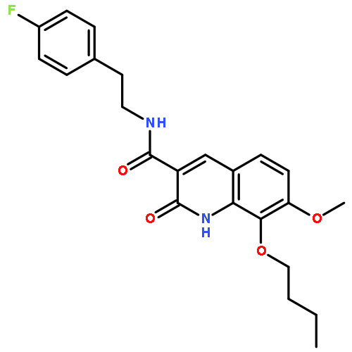 3-Quinolinecarboxamide,8-butoxy-N-[2-(4-fluorophenyl)ethyl]-1,2-dihydro-7-methoxy-2-oxo-