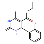 5-Pyrimidinecarboxylic acid,4-(2-bromophenyl)-1,2,3,4-tetrahydro-6-methyl-2-oxo-, ethyl ester