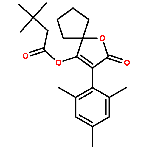 2-oxo-3-(2,4,6-trimethylphenyl)-1-oxaspiro[4.4]non-3-en-4-yl 3,3-dimethylbutanoate