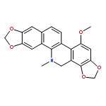 [1,3]Benzodioxolo[5,6-c]-1,3-dioxolo[4,5-i]phenanthridine,13,14-dihydro-5-methoxy-13-methyl-