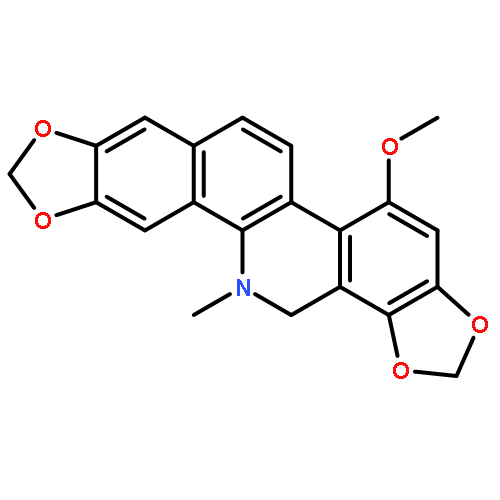 [1,3]Benzodioxolo[5,6-c]-1,3-dioxolo[4,5-i]phenanthridine,13,14-dihydro-5-methoxy-13-methyl-