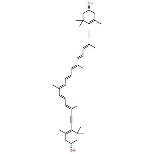 b,b-Carotene-3,3'-diol, 7,7',8,8'-tetradehydro-,(3R,3'R)-