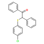 Ethanone, 2-[(4-chlorophenyl)thio]-1,2-diphenyl-