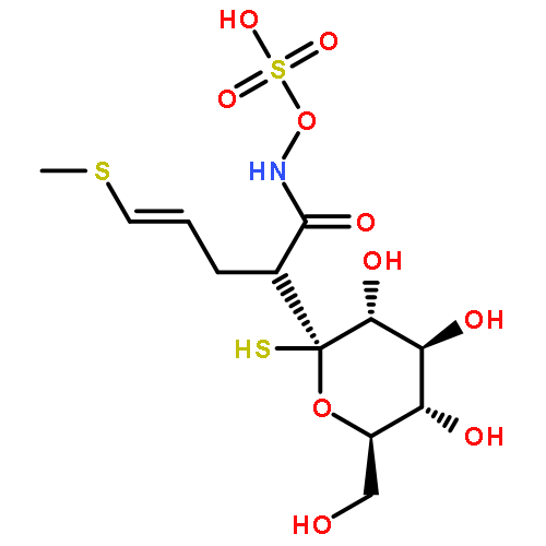 b-D-Glucopyranose, 1-thio-,1-[5-(methylthio)-N-(sulfooxy)-4-pentenimidate]