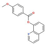 Benzoic acid, 4-methoxy-, 8-quinolinyl ester