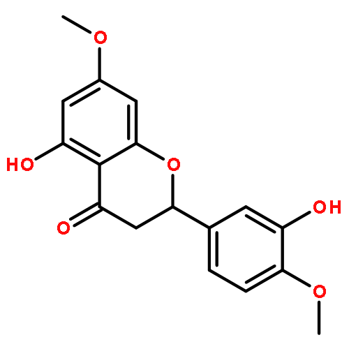 5-hydroxy-2-(3-hydroxy-4-methoxyphenyl)-7-methoxy-2,3-dihydro-4H-chromen-4-one