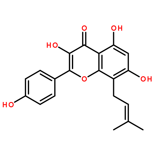 4H-1-Benzopyran-4-one,3,5,7-trihydroxy-2-(4-hydroxyphenyl)-8-(3-methyl-2-buten-1-yl)-