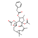 (1aS,2E,4aR,6S,7S,7aS,8S,9R,11aS)-4a,8-bis(acetyloxy)-1,1,3,6-tetramethyl-4-oxo-1,1a,4,4a,5,6,7,7a,8,10,11,11a-dodecahydrospiro[cyclopenta[a]cyclopropa[f][11]annulene-9,2'-oxiran]-7-yl phenylacetate