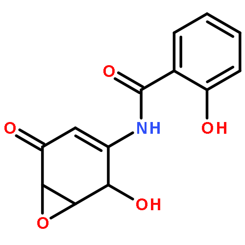 2-Hydroxy-N-((1S,2S,6S)-2-hydroxy-5-oxo-7-oxabicyclo[4.1.0]hept-3-en-3-yl)benzamide